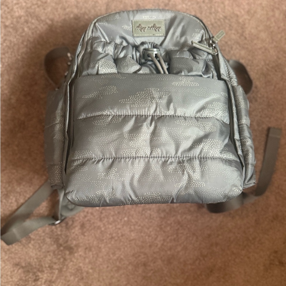 Itzy Ritzy Metallic Silver Kids Backpack